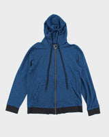 Vintage Y2K Armani Exchange Lightweight Zip Up Hoodie - L
