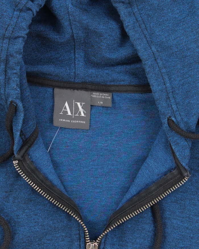 Vintage Y2K Armani Exchange Lightweight Zip Up Hoodie - L