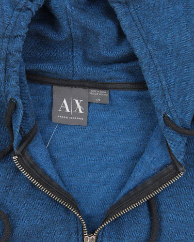 Vintage Y2K Armani Exchange Lightweight Zip Up Hoodie - L