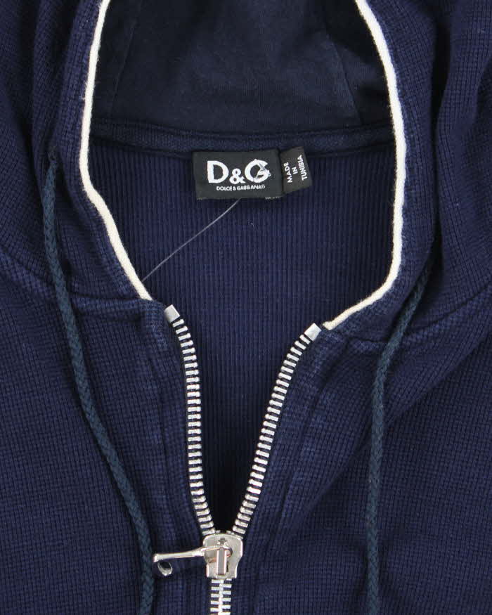 Vintage Y2K Dolce &amp; Gabbana Heavyweight Zip Up Hoodie - XL