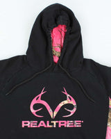 Vintage Y2K Real Tree Pink Camouflage Branded Hoodie - XL