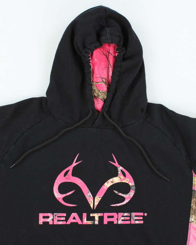 Vintage Y2K Real Tree Pink Camouflage Branded Hoodie - XL