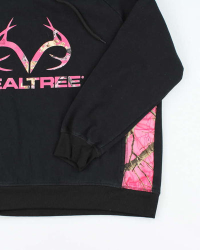 Vintage Y2K Real Tree Pink Camouflage Branded Hoodie - XL