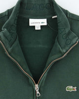 Vintage 2000's Lacoste Small Croc Full Zip Up Sweatshirt - M