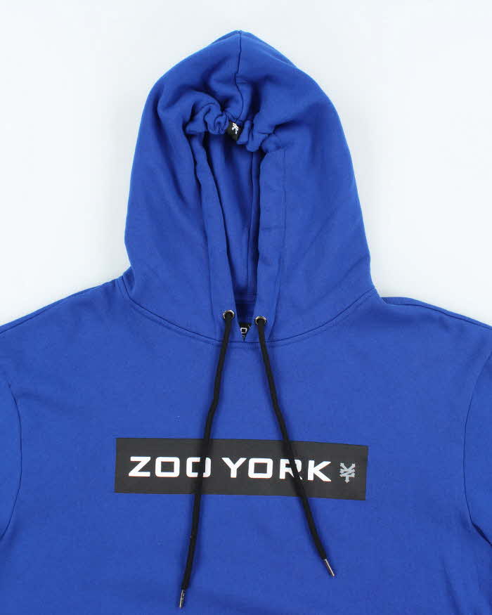 Vintage 2000's Zoo York Spell Out Lightweight Hoodie - XL
