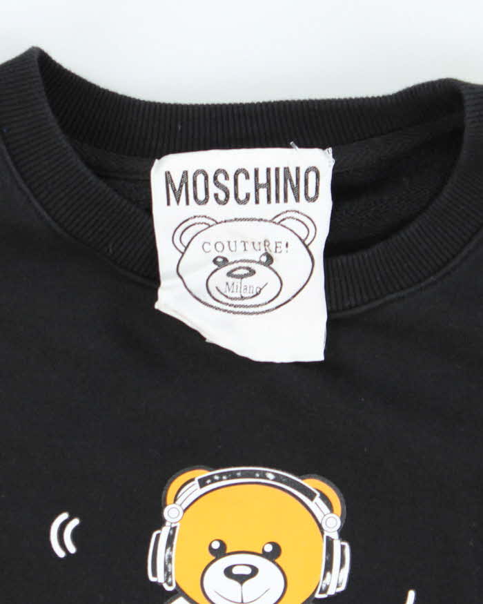 Vintage Y2K Moschino DJ Bear Graphic Sweatshirt - XXL