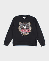 Kenzo Black Embroidered Sweatshirt - M