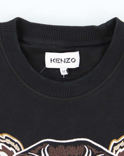 Kenzo Black Embroidered Sweatshirt - M