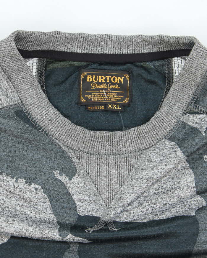 Vintage Burton Camouflage Sweatshirt - XXL
