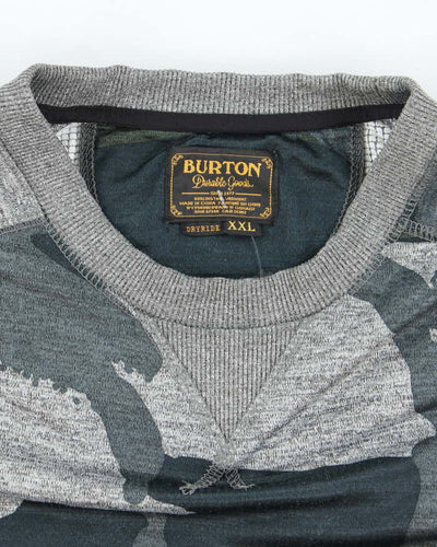 Vintage Burton Camouflage Sweatshirt - XXL