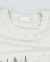 Vintage 90's Steam Train Graphic Print Sweatshirt - L
