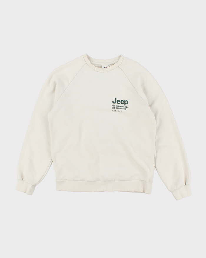Vintage Y2K Jeep Go Anywhere Graphic Sweatshirt - L
