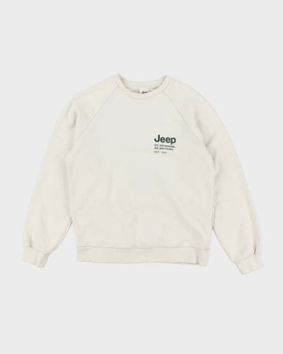 Vintage Y2K Jeep Go Anywhere Graphic Sweatshirt - L