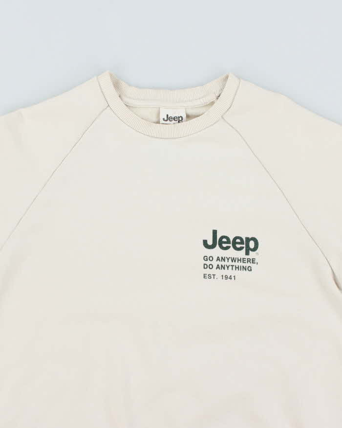 Vintage Y2K Jeep Go Anywhere Graphic Sweatshirt - L