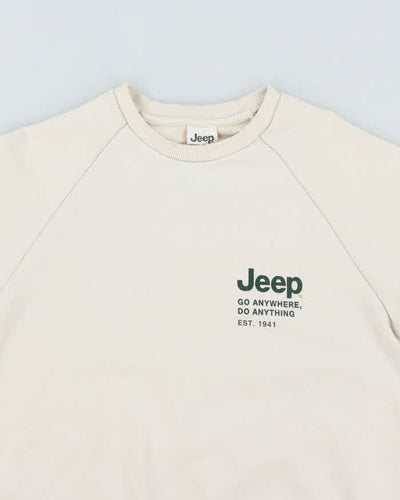 Vintage Y2K Jeep Go Anywhere Graphic Sweatshirt - L
