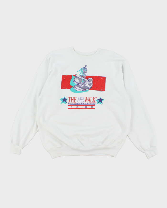 Vintage 90's Walk for Multiple Sclerosis Graphic Sweatshirt - XL