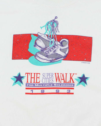 Vintage 90's Walk for Multiple Sclerosis Graphic Sweatshirt - XL
