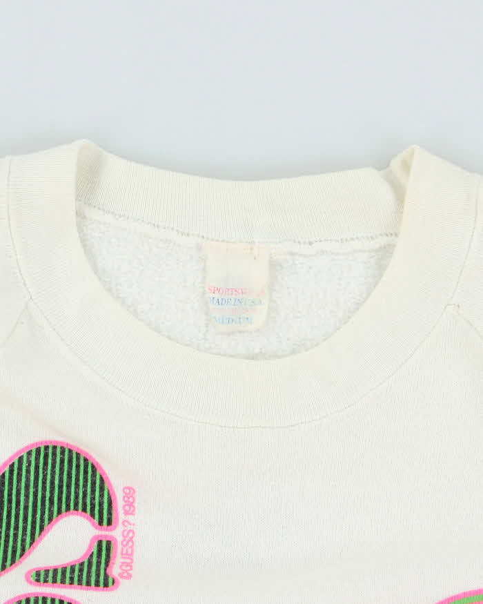 Vintage 90's Guess USA Goes First Class Sweatshirt - M