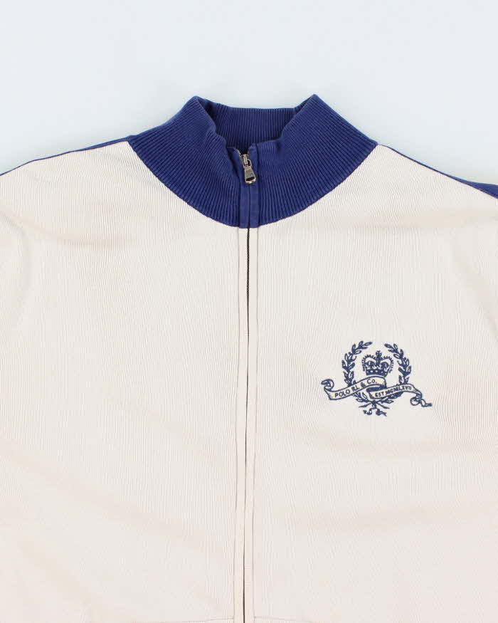 Vintage 2000's Ralph Lauren Full Zip Embroidered Sweatshirt - L