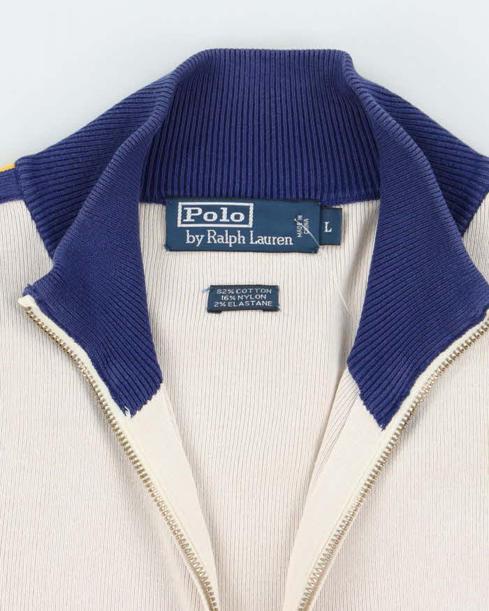 Vintage 2000's Ralph Lauren Full Zip Embroidered Sweatshirt - L