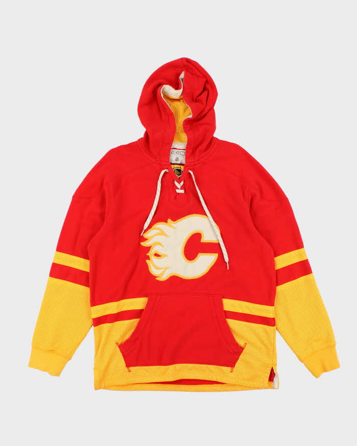 Vintage 90's CCM Calgary Flames Oversized Sports Hoodie - M