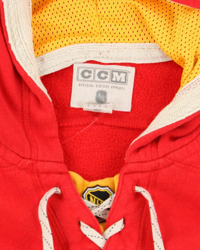 Vintage 90's CCM Calgary Flames Oversized Sports Hoodie - M