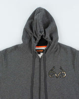 Vintage Y2K Real Tree Oversized Zip Up Hoodie - XXL