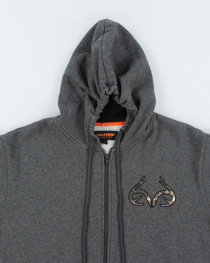 Vintage Y2K Real Tree Oversized Zip Up Hoodie - XXL