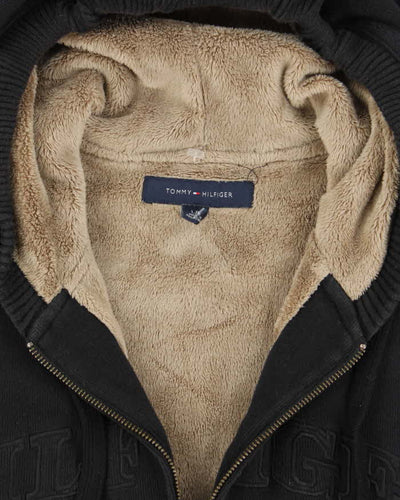 Vintage Tommy Hilfiger Heavyweight Lined Zip Up Hoodie - L