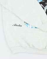 Vintage 90's Alaska Snow Eagle Graphic Sweatshirt - XL