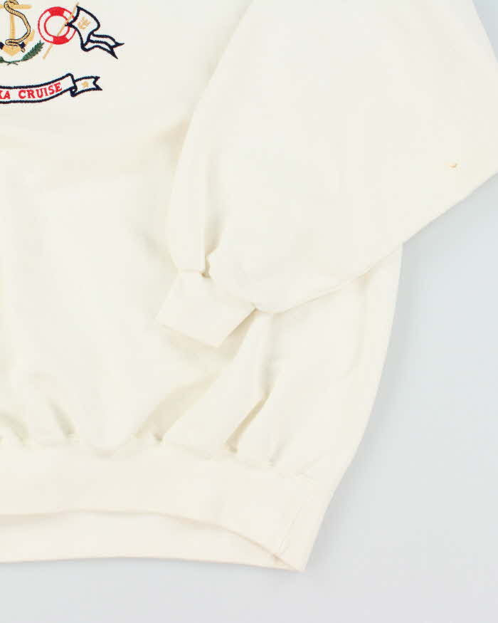 Vintage 90's Embroidered Song of Norway Sweatshirt - XL