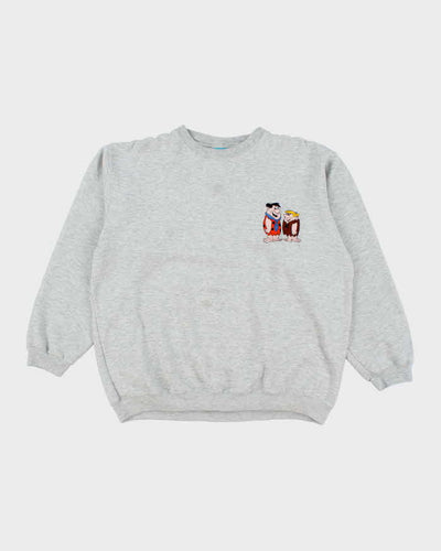 Vintage 90's The Flintstones Embroidered Promotional Sweatshirt - L