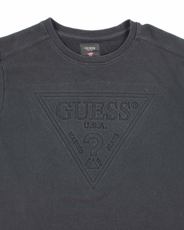 Vintage 2000's Guess Jeans Embossed Logo Sweatshirt - L