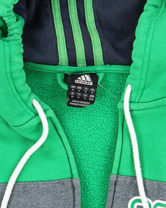 Vintage 2000's Adidas Three Striped Zip Up Hoodie - M