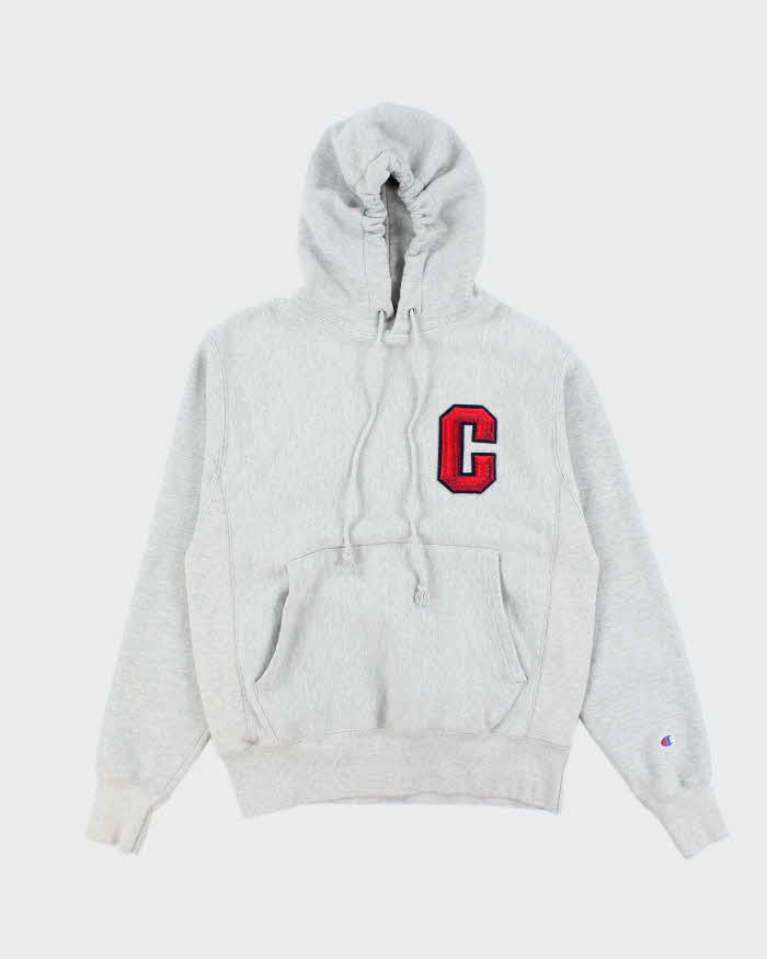 Vintage 2000's Champion C Patch Reverse Weave Hoodie - S
