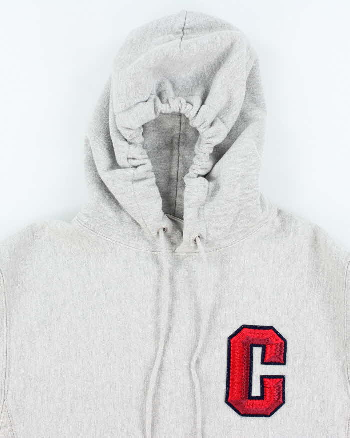 Vintage 2000's Champion C Patch Reverse Weave Hoodie - S