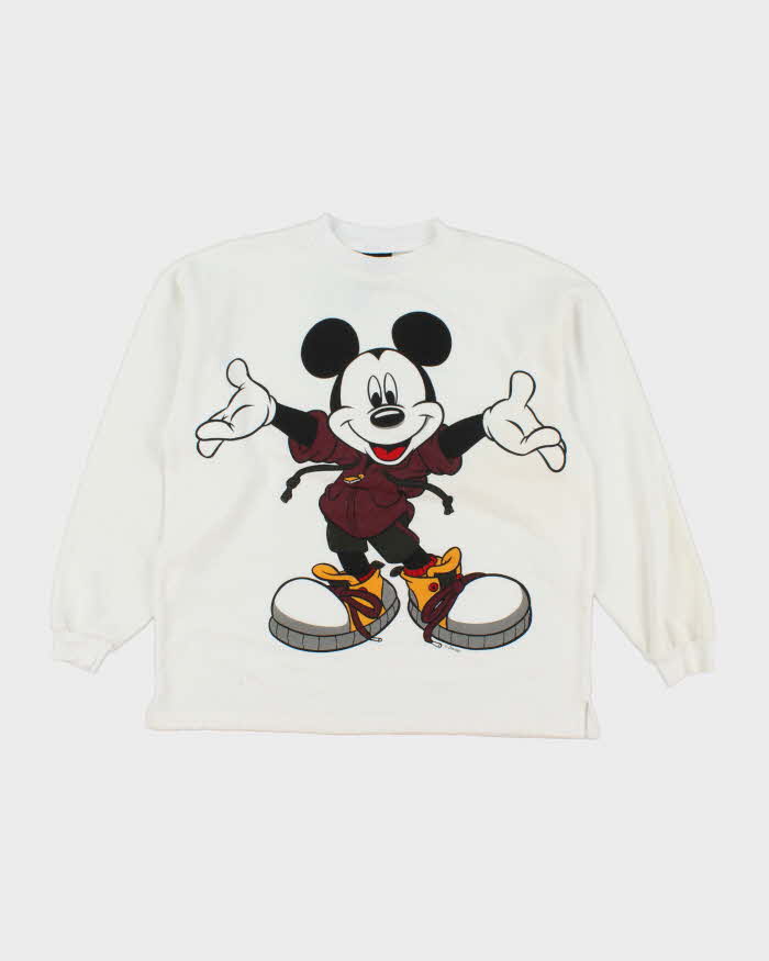 Vintage 90's Disney Mickey Mouse Big Graphic Sweatshirt - S