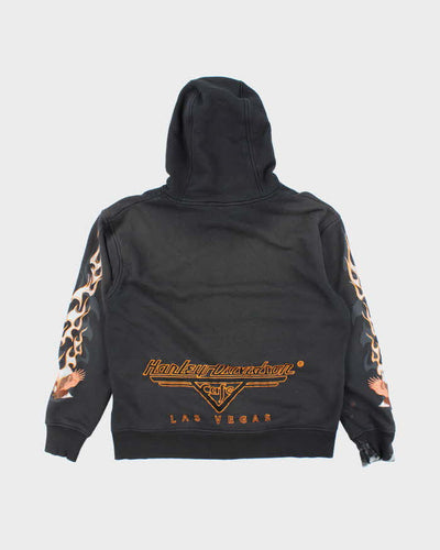 Vintage 2000's Harley Davidson Embroidered Zip Up Hoodie - L