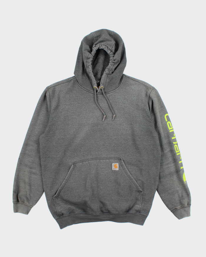 Vintage Carhartt Grey Hoodie - M