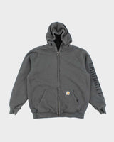 Vintage 00s Carhartt Fleece Lined Zip-Up Hoodie - M