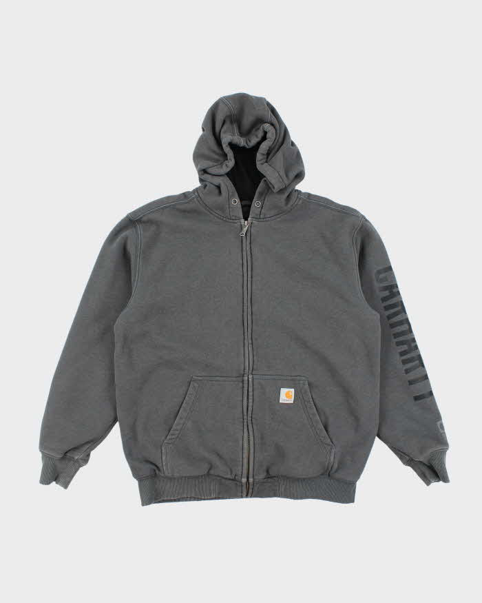 Vintage 00s Carhartt Fleece Lined Zip-Up Hoodie - M