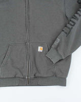 Vintage 00s Carhartt Fleece Lined Zip-Up Hoodie - M