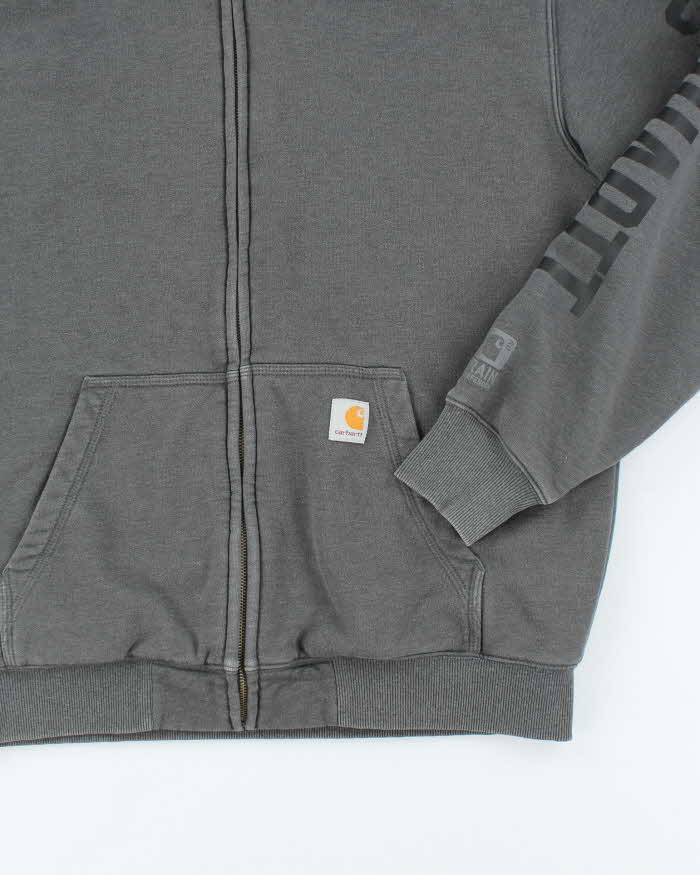 Vintage 00s Carhartt Fleece Lined Zip-Up Hoodie - M