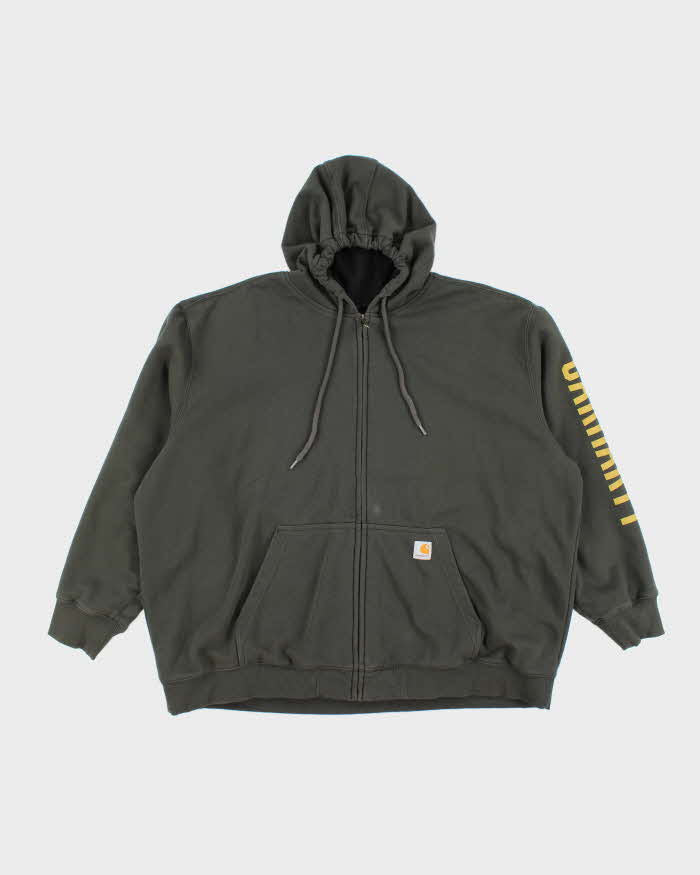 Vintage 2000's Carhartt Fleece Lined Zip-Up Hoodie - XXXL