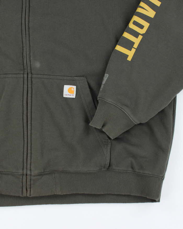 Vintage 2000's Carhartt Fleece Lined Zip-Up Hoodie - XXXL