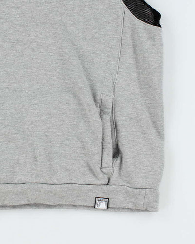 Vintage Y2k 00s Versace Sleeveless Hoodie - L