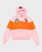 Vintage Burberry Pink &amp; Orange Hoodie - M