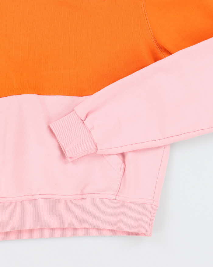Vintage Burberry Pink & Orange Hoodie - M