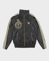 Vintage Adidas Black &amp; Gold Track Jacket - M