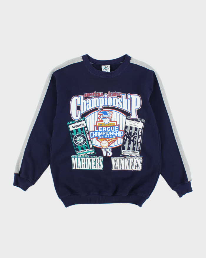 Vintage American League Baseball Championship Graphic Sweatshirt - M